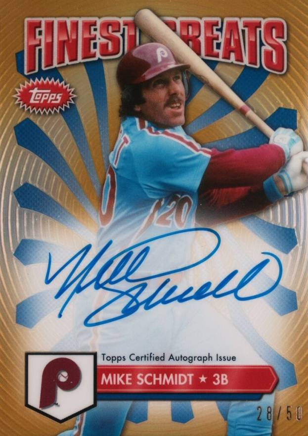 2014 Finest Greats Autographs  Mike Schmidt #FGAMS Baseball Card