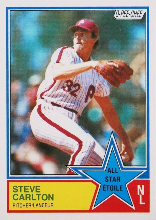 1983 O-Pee-Chee Steve Carlton #384 Baseball Card