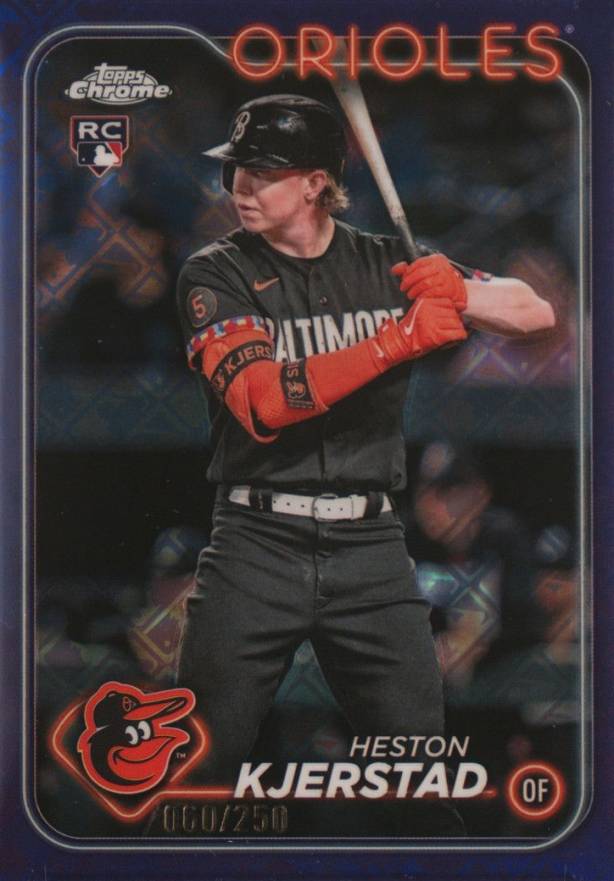2024 Topps Chrome Logofractor Edition Heston Kjerstad #142 Baseball Card