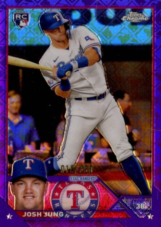2023 Topps Chrome Logofractor Edition Josh Jung #93 Baseball Card