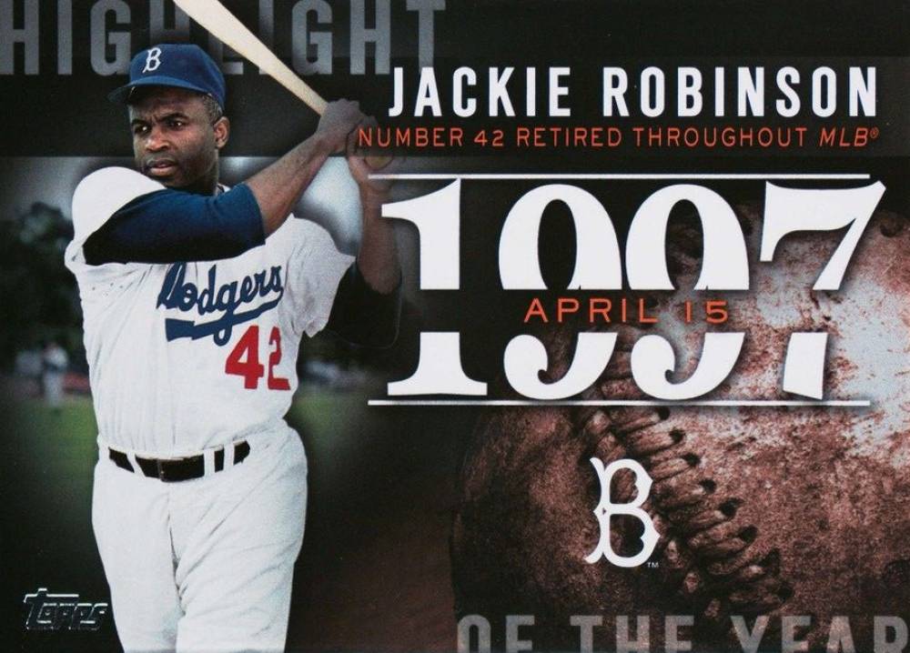 2015 Topps Update Highlight of the Year Jackie Robinson #H-83 Baseball Card