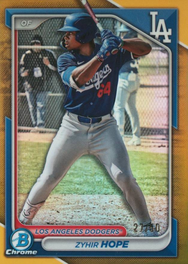 2024 Bowman Draft Zyhir Hope #BDC139 Baseball Card