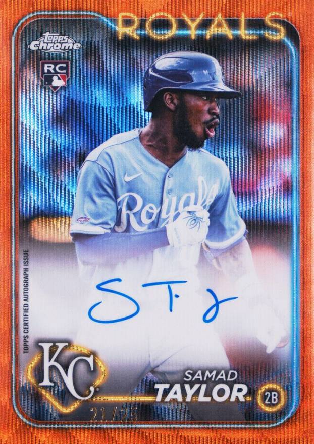 2024 Topps Chrome Rookie Autographs Samad Taylor #RAST Baseball Card