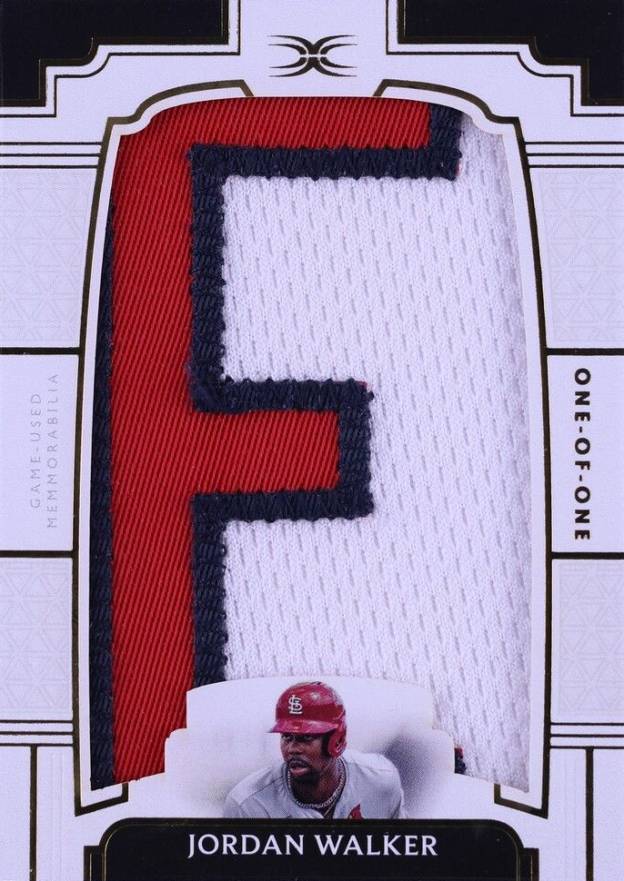 2024 Topps Definitive Collection Definitive Nameplate Collection 1/1 Jordan Walker #DNCJW Baseball Card