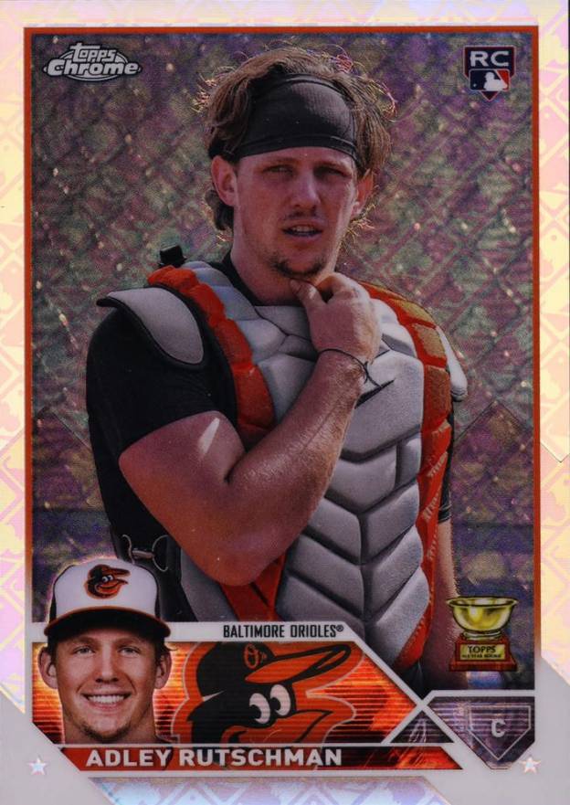 2023 Topps Chrome Logofractor Edition Adley Rutschman #1 Baseball Card