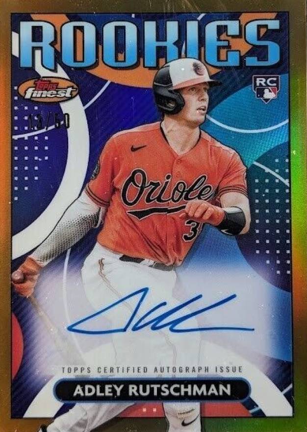 2023 Topps Finest Finest Rookies Design Variation Autographs Adley Rutschman #RDAAR Baseball Card