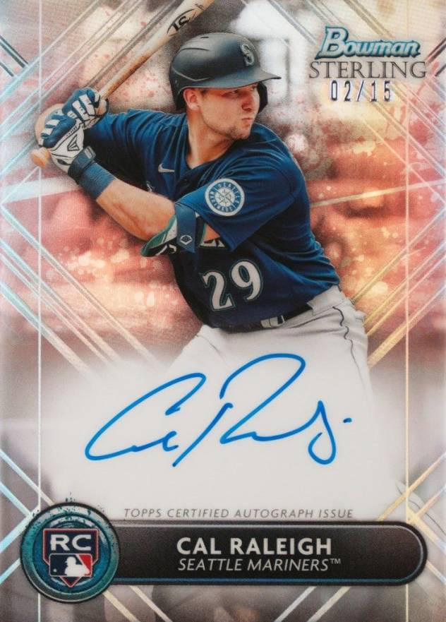 2022 Bowman Sterling Rookie Autographs Cal Raleigh #RACR Baseball Card