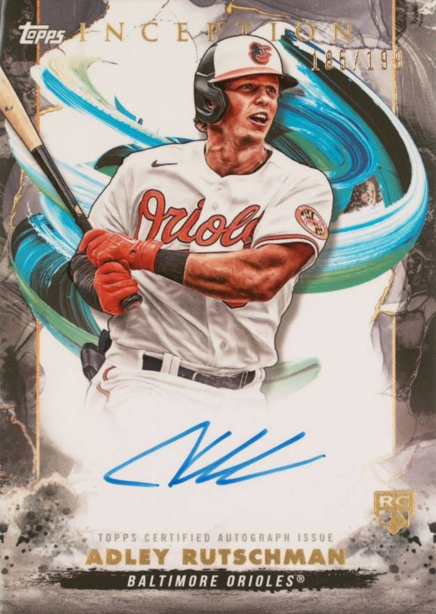 2023 Topps Inception Rookie & Emerging Stars Autographs Adley Rutschman #BRESAR Baseball Card