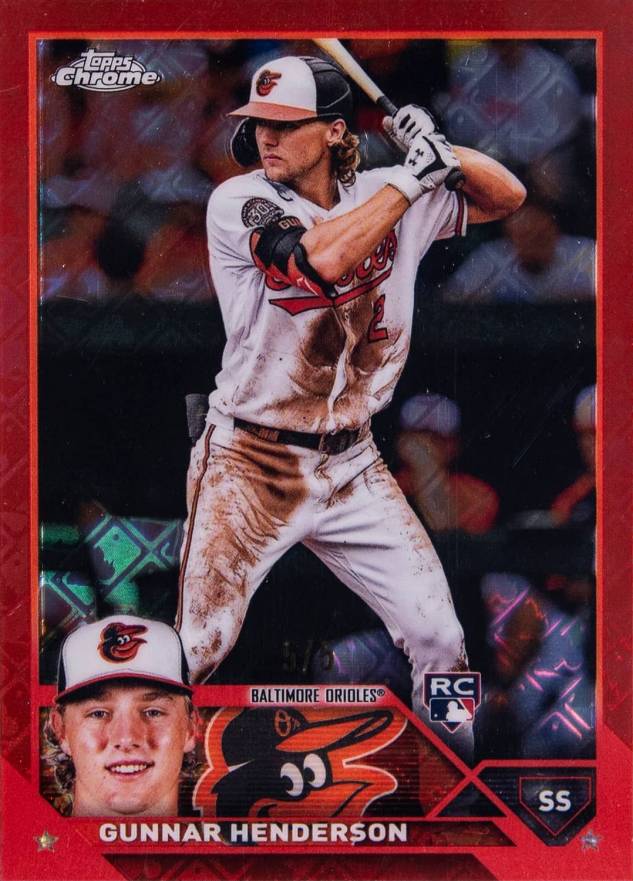 2023 Topps Chrome Logofractor Edition Gunnar Henderson #2 Baseball Card