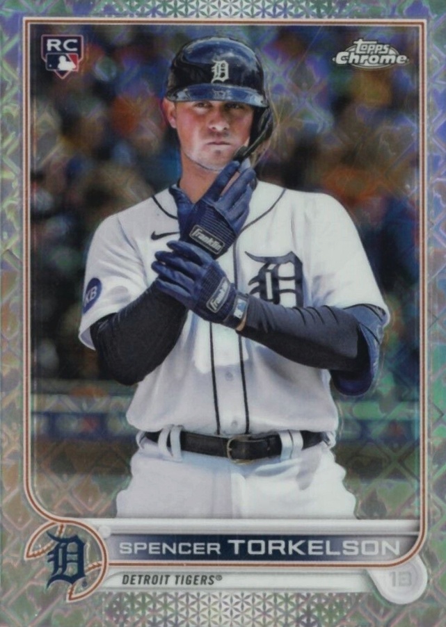 2022 Topps Chrome Logofractor Edition Spencer Torkelson #115 Baseball Card
