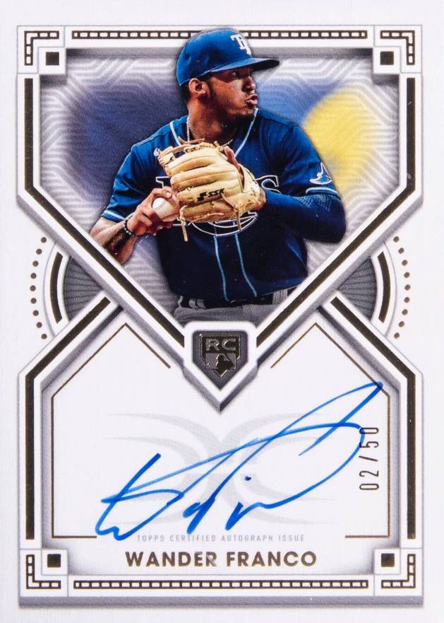 2022 Topps Definitive Definitive Rookie Autographs Wander Franco #WFR Baseball Card