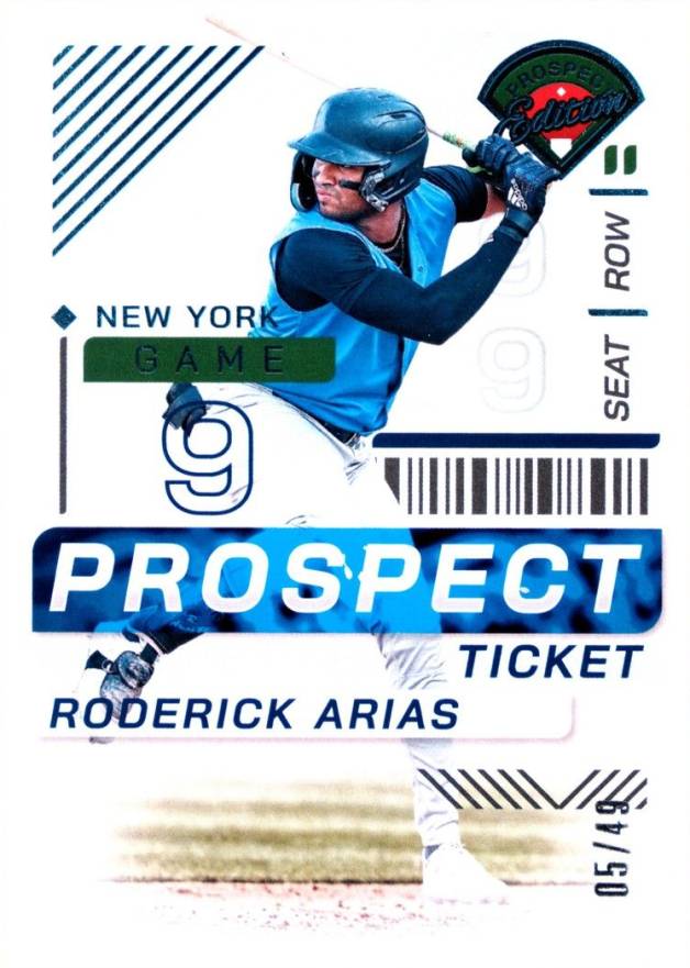 2024 Panini Prospect Edition Roderick Arias #189 Baseball Card
