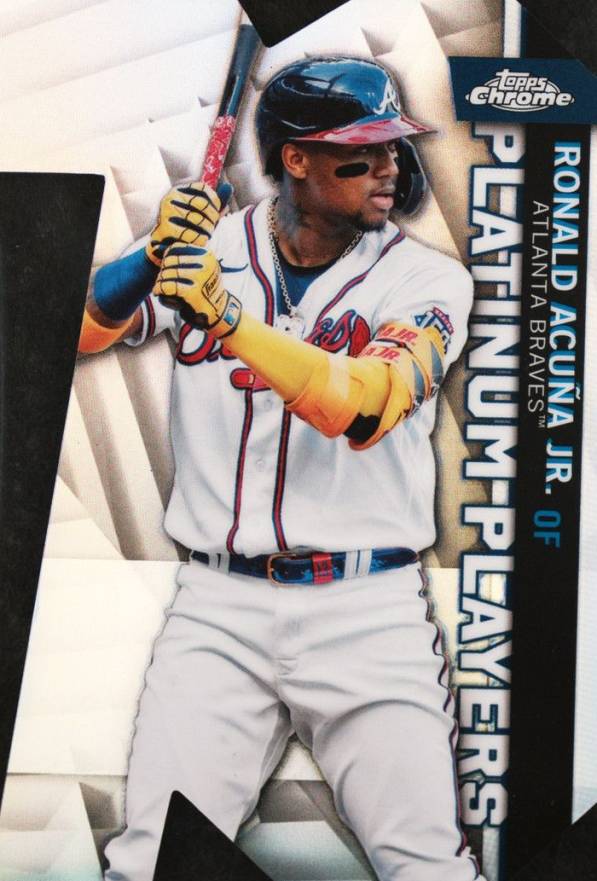 2021 Topps Chrome Update Platinum Player Die-Cuts Ronald Acuna Jr. #CPDC57 Baseball Card