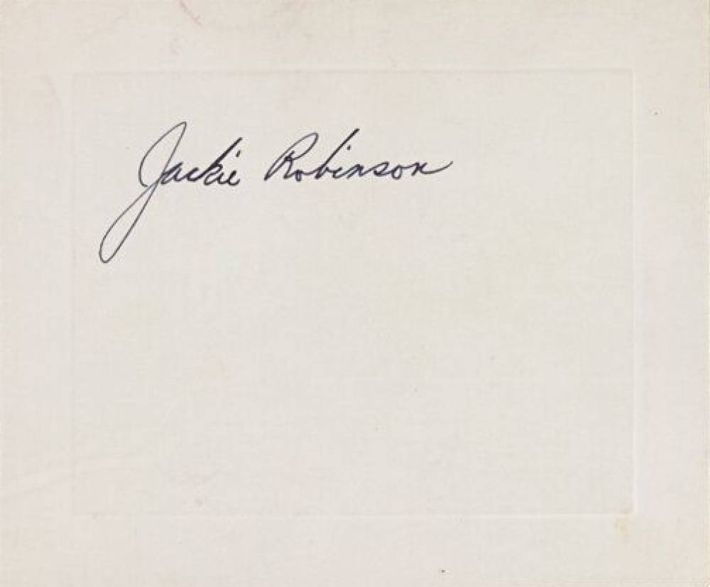 1999 Hall of Fame Autographs Jackie Robinson # Baseball Card