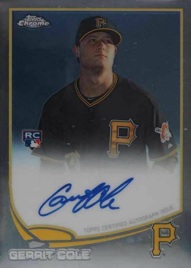 2013 Topps Chrome Rookie Autograph Gerrit Cole #GC Baseball Card