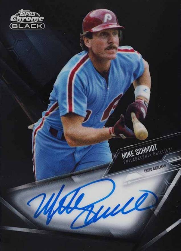2021 Topps Chrome Black Autographs Mike Schmidt #MS Baseball Card