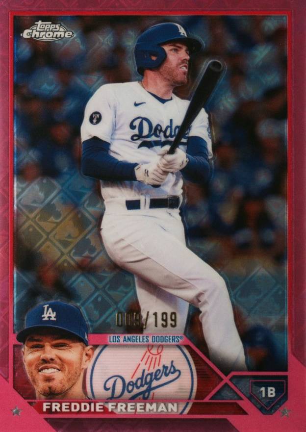 2023 Topps Chrome Logofractor Edition Freddie Freeman #5 Baseball Card