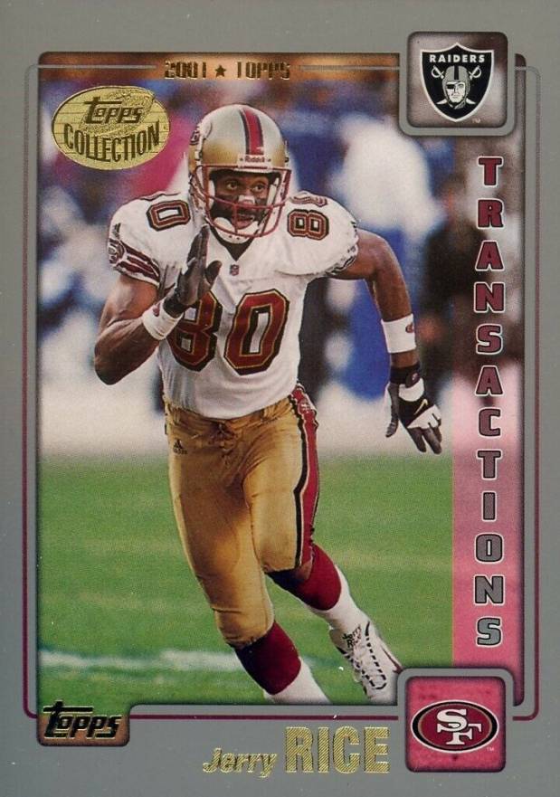 2001 Topps Jerry Rice #48 Football Card