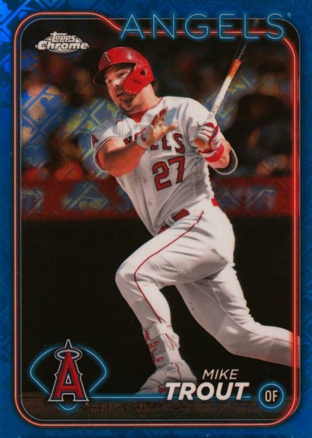 2024 Topps Chrome Logofractor Edition Mike Trout #200 Baseball Card