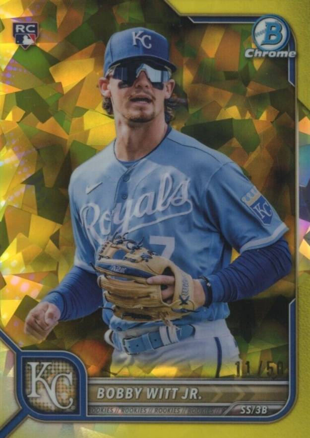 2022 Bowman Chrome Sapphire Edition Bobby Witt Jr. #77 Baseball Card