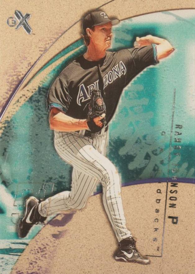2002 Fleer E-X Randy Johnson #90 Baseball Card
