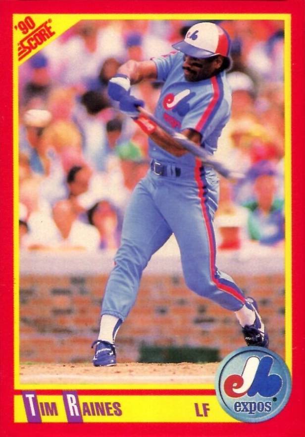 1990 Score Tim Raines #409 Baseball Card
