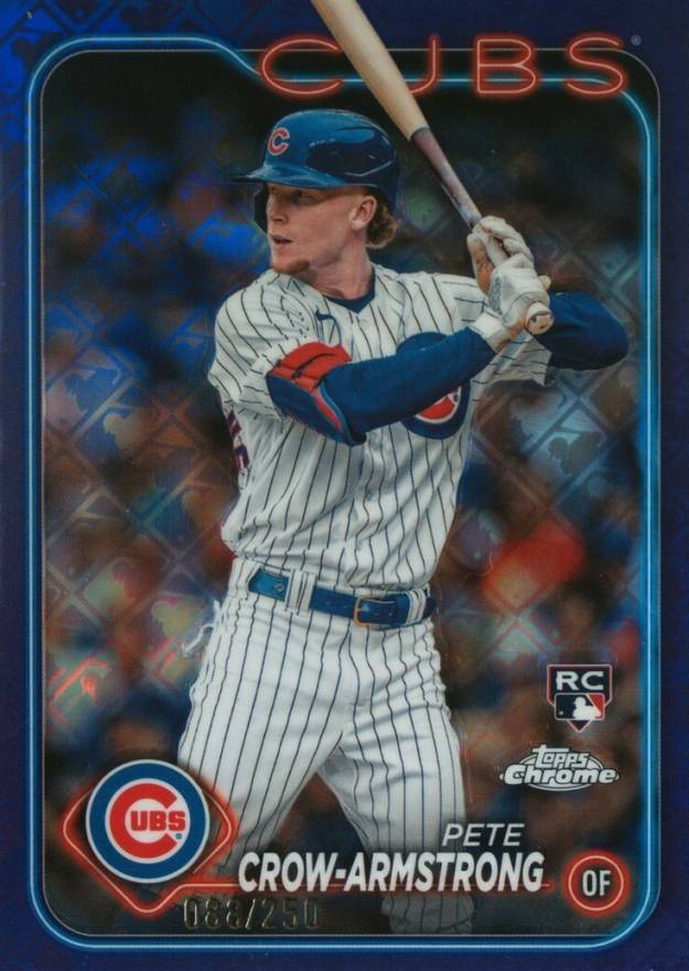 2024 Topps Chrome Logofractor Edition Pete Crow-Armstrong #16 Baseball Card