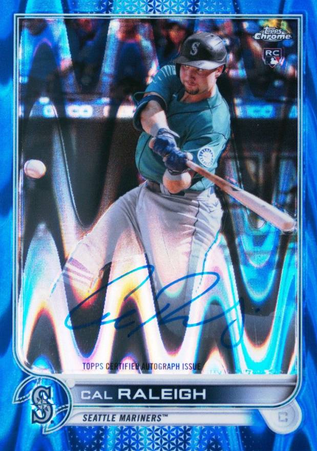 2022 Topps Chrome Rookie Autographs Cal Raleigh #RACR Baseball Card