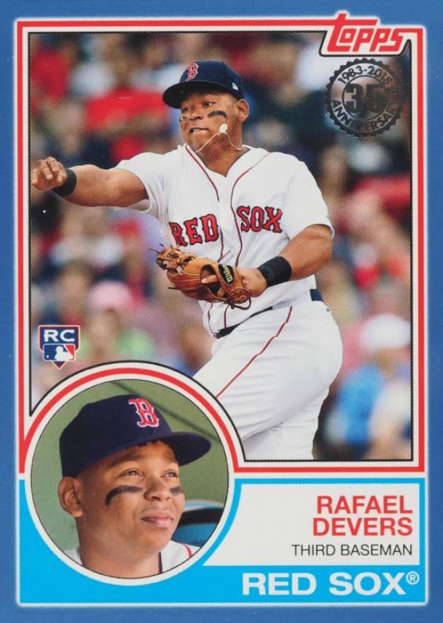 2018 Topps 1983 Topps Baseball Rookies Rafael Devers #83-19 Baseball Card