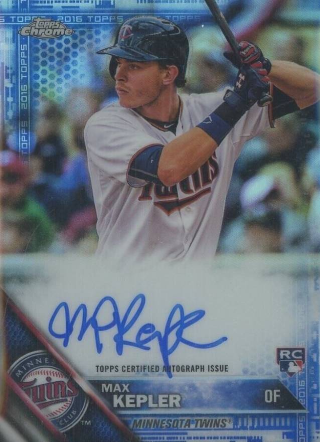 2016 Topps Chrome Rookie Autographs Max Kepler #RA-MK Baseball Card