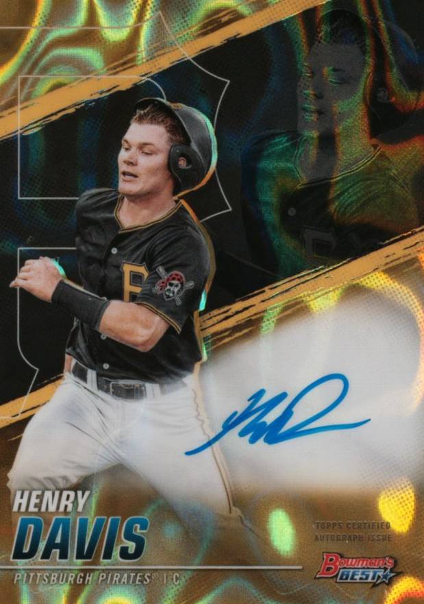 2021 Bowman's Best of 2021 Autographs Henry Davis #B21HD Baseball Card