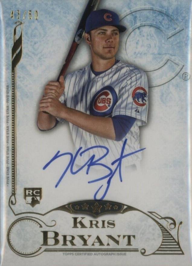 2015 Topps Five Star Autographs Kris Bryant #FSAKB Baseball Card