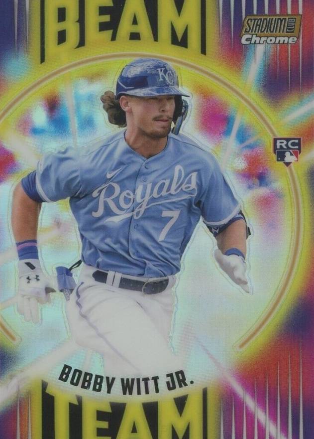 2022 Topps Stadium Club Chrome Beam Team Bobby Witt Jr. #BT25 Baseball Card