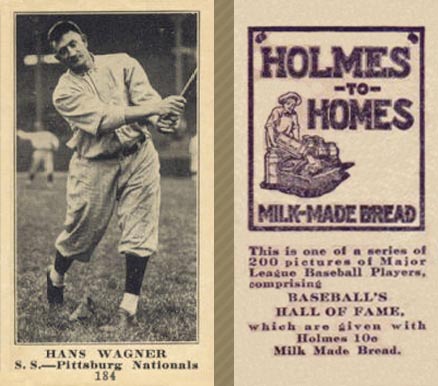 1916 Holmes for Homes Bread Honus Wagner #184 Baseball Card