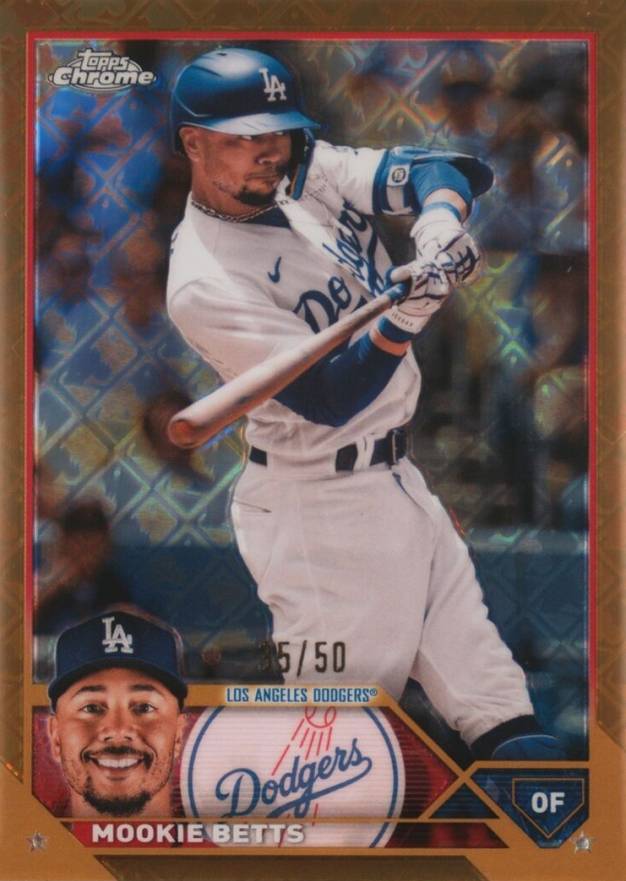 2023 Topps Chrome Logofractor Edition Mookie Betts #150 Baseball Card