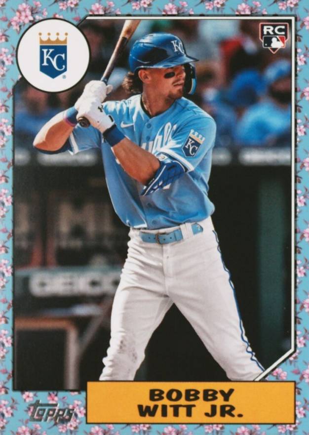 2022 Topps Japan Edition 1987 Topps Cherry Tree Variation Bobby Witt Jr. #19 Baseball Card