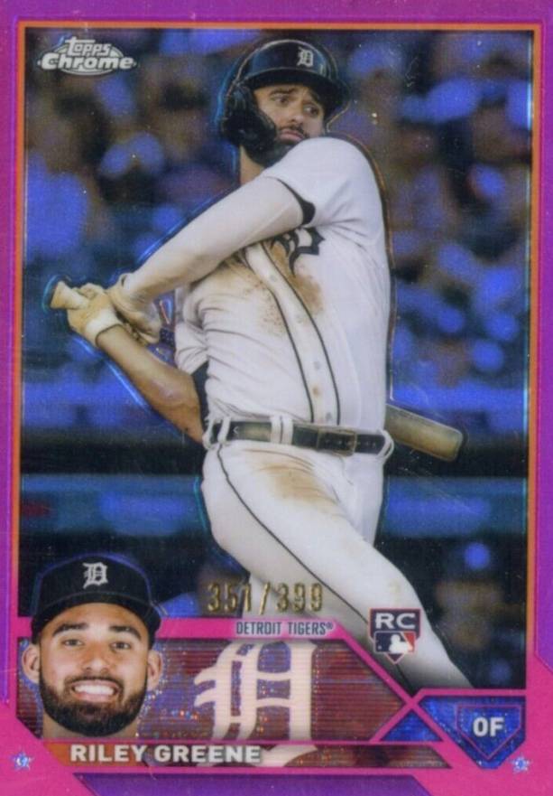2023 Topps Chrome Riley Greene #182 Baseball Card