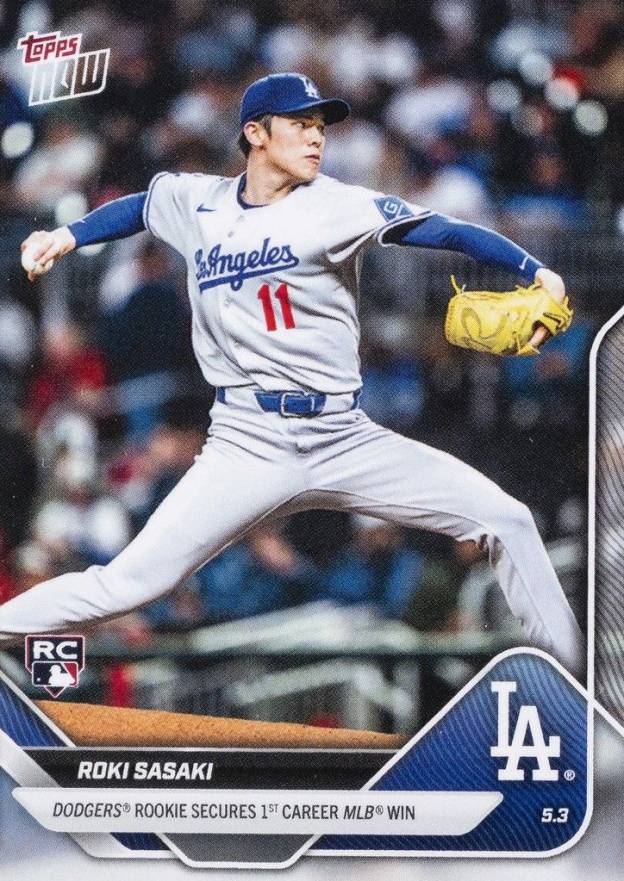 2025 Topps Now Roki Sasaki #137 Baseball Card