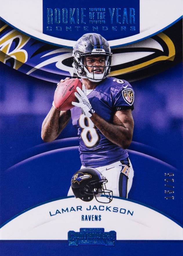 2018 Panini Contenders Rookie of the Year Contenders Football Card