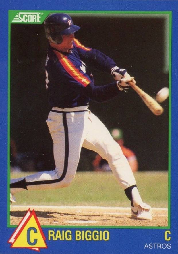 1989 Score Rising Stars Craig Biggio #98 Baseball Card