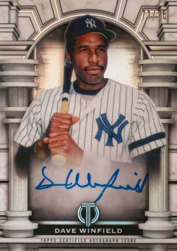 2023 Topps Tribute Olympus Autograph Dave Winfield #OADW Baseball Card
