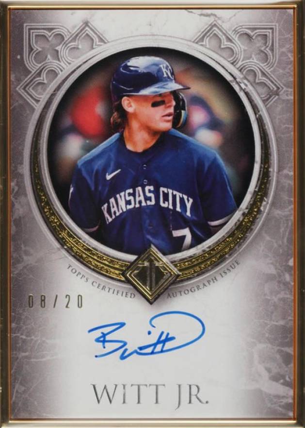 2023 Topps Transcendent Collection Transcendent Collection Gold Frame Autographs Bobby Witt Jr. #BW Baseball Card