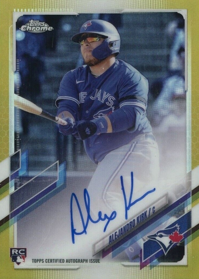 2021 Topps Chrome Rookie Autographs Alejandro Kirk #RAAKI Baseball Card