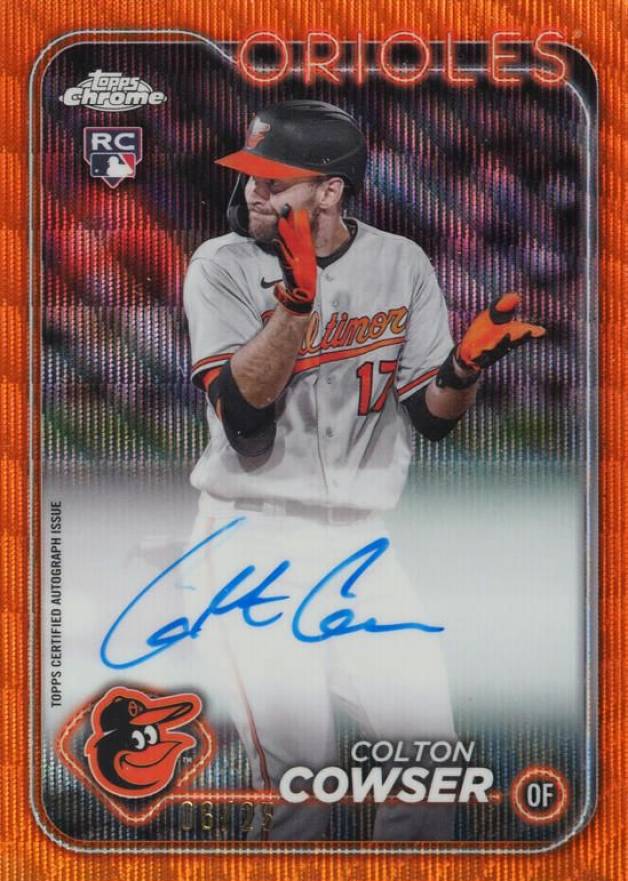 2024 Topps Chrome Rookie Autographs Colton Cowser #RACC Baseball Card