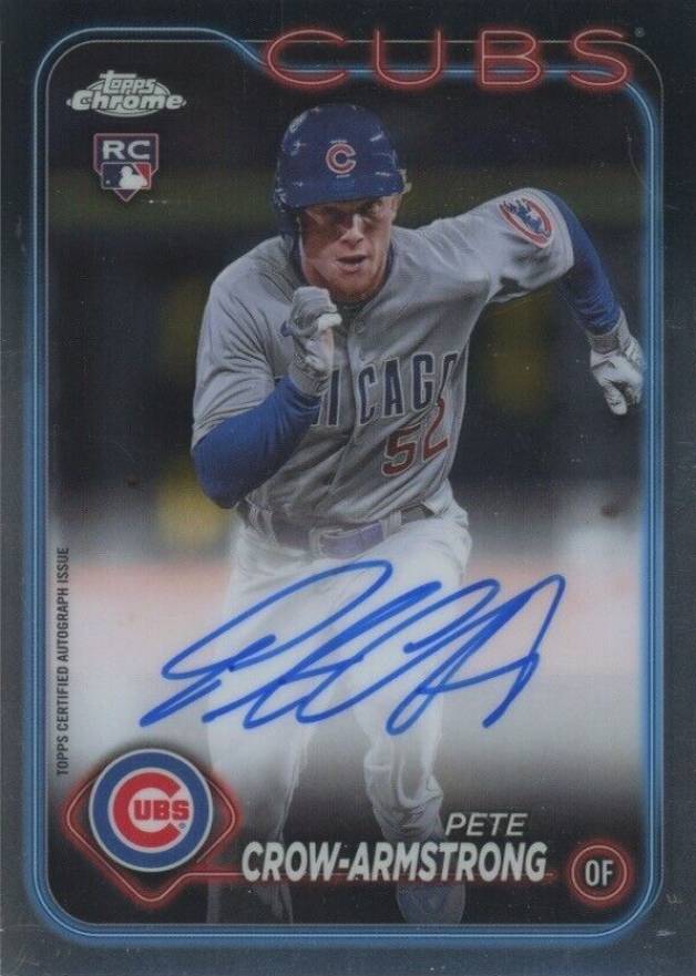2024 Topps Chrome Rookie Autographs Pete Crow-Armstrong #RAPC Baseball Card