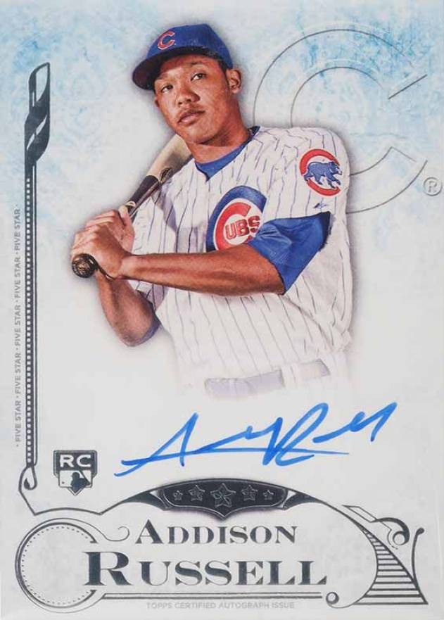 2015 Topps Five Star Autographs Addison Russell #FSAARU Baseball Card