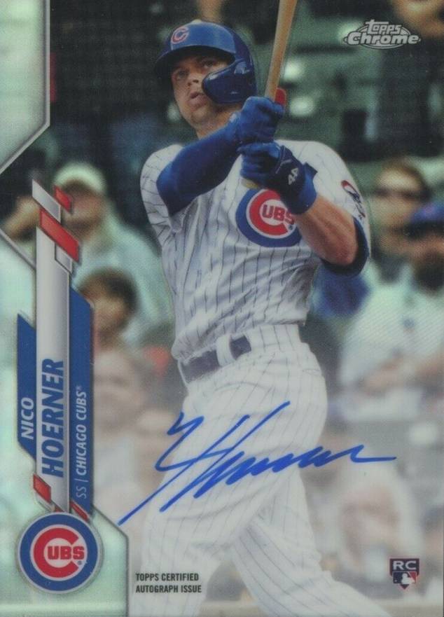 2020 Topps Chrome Rookie Autographs Nico Hoerner #RANH Baseball Card
