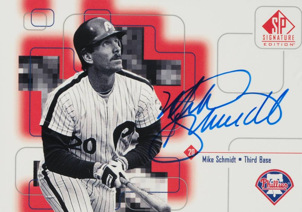 1999 SP Signature Autographs Mike Schmidt #MS Baseball Card