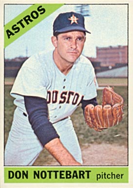 1966 Topps Don Nottebart #21 Baseball Card