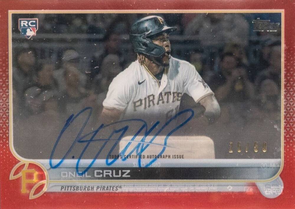 2022 Topps Clearly Authentic Autographs Oneil Cruz #OC Baseball Card
